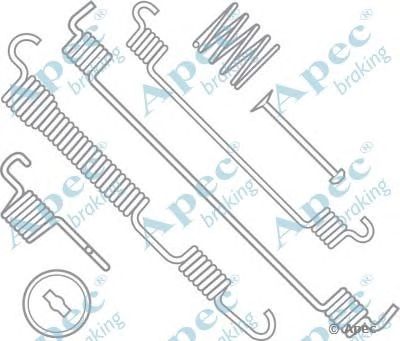 APEC BRAKING kit809 -  Комплектующие, тормозная колодка